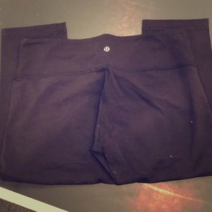 Black Crop Lululemon Crops